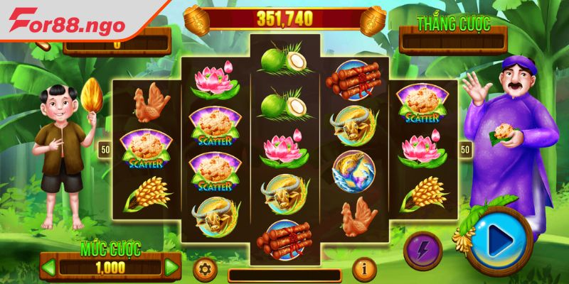 Phần thưởng slots thằng Bờm giá trị cao